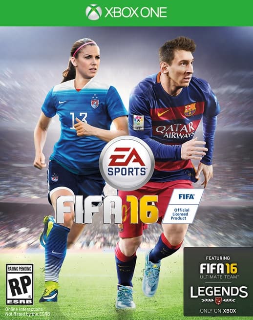 Alex Morgan aparecerá con Messi en la portada de FIFA16