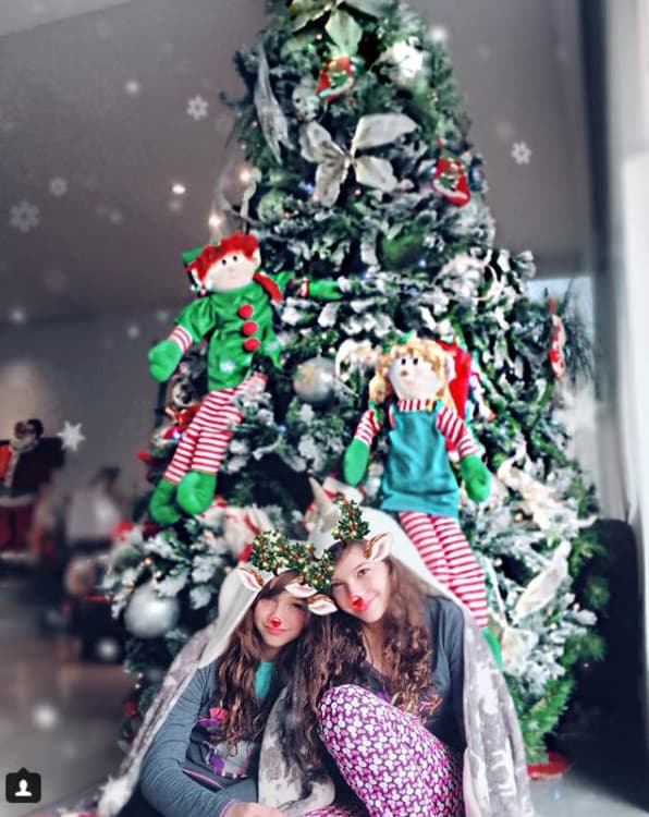 Las hijas de Erik Rubín y Andrea Legarreta adoran la Navidad.