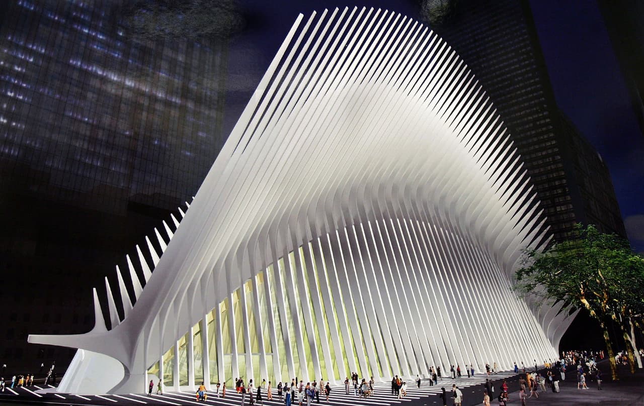 El Oculus, en el centro de transporte del World Trade Center.
