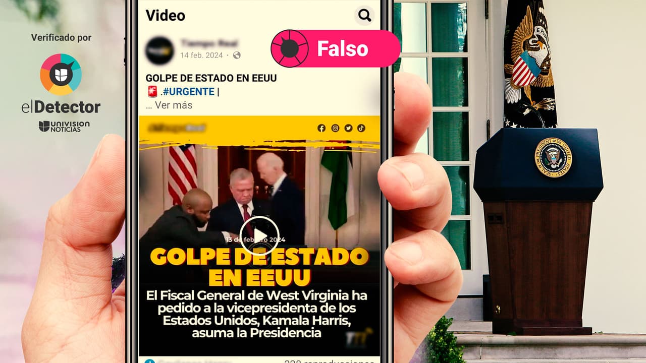 Es falso que un fiscal general pidiera a Kamala Harris dar un golpe de Estado