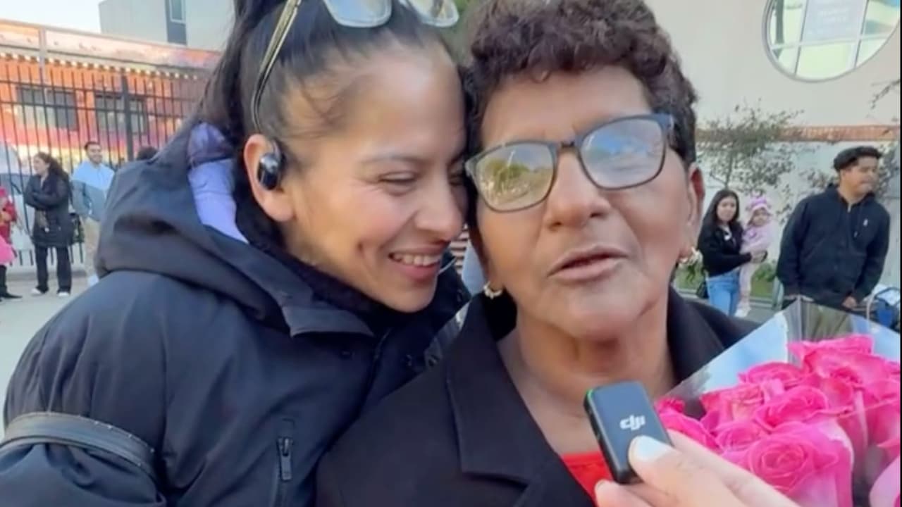 Pese a su enfermedad, esta madre logró volver a ver a su hija.