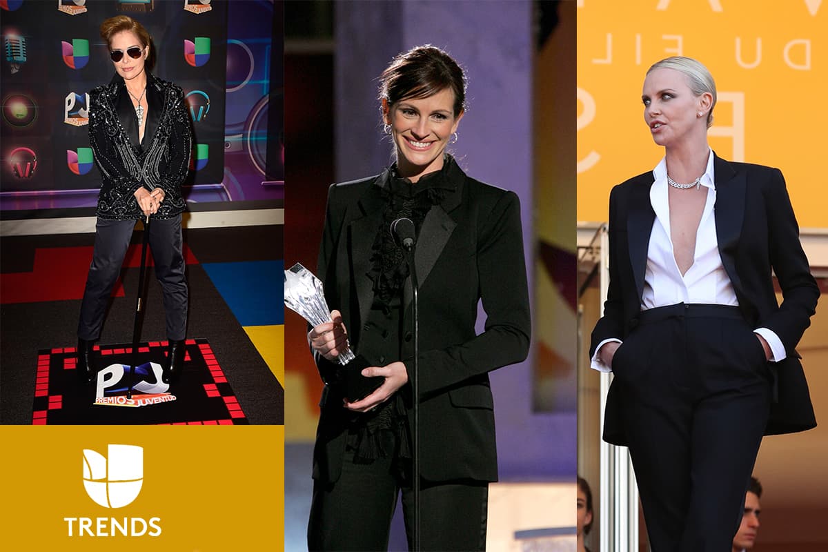 Gloria Trevi recibió fuertes críticas por apostar por un traje masculino, pero nosotros estamos de acuerdo con ella en que un buen smoking de hombre es una de las maneras más glamurosas de asistir a una gala. Quizás, si hubiera apostado por un modelo más tradicional, con menos brillo, sin gafas y bastón y una camisa blanca o negra habría lucido casi tan bien como Julia Roberts o Charlize Theron.