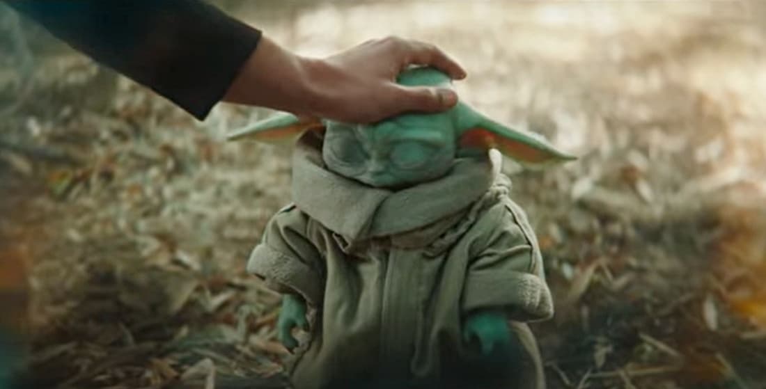 Luke entrando a la mente de Grogu