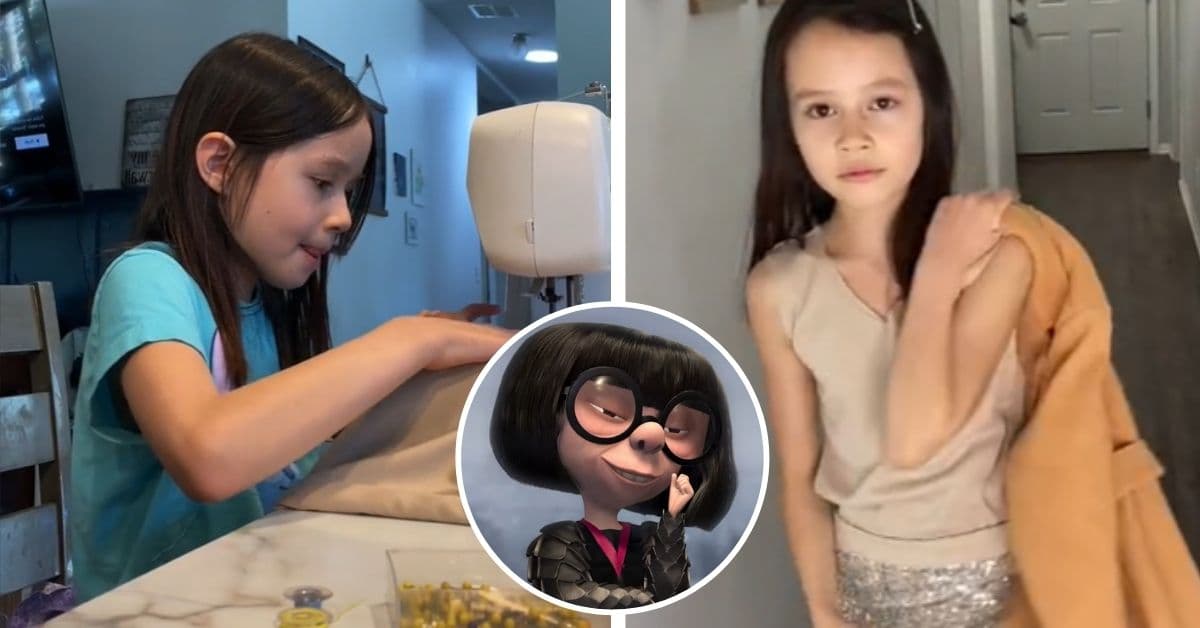 Tiene 9 años y ya es una famosa diseñadora de moda: todo comenzó con una máquina de coser