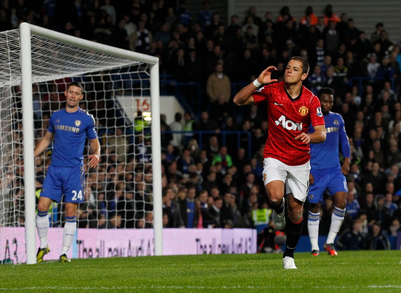 De los juegos donde Javier le marcó al equipo inglés, sus equipos ganaron cuatro veces, se igualó en tres ocasiones y sólo en dos de ellas perdió su equipo.