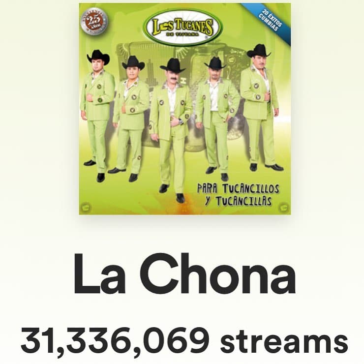Al grado que el tema logró más de 31 millones de reproducciones o escuchas en Spotify.