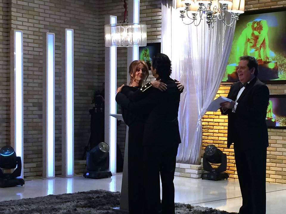 ¡Beso, beso! Los protagonistas de esta mágica historia.