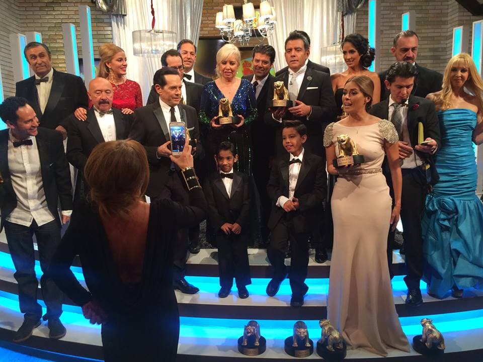 Al final de la entrega de premios. ¡No podían faltar las fotos!