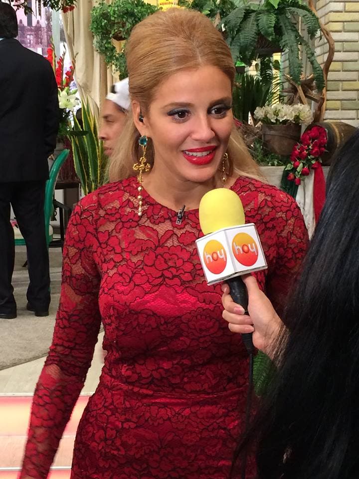 Malillany Marín en entrevista durante la entrega de premios.