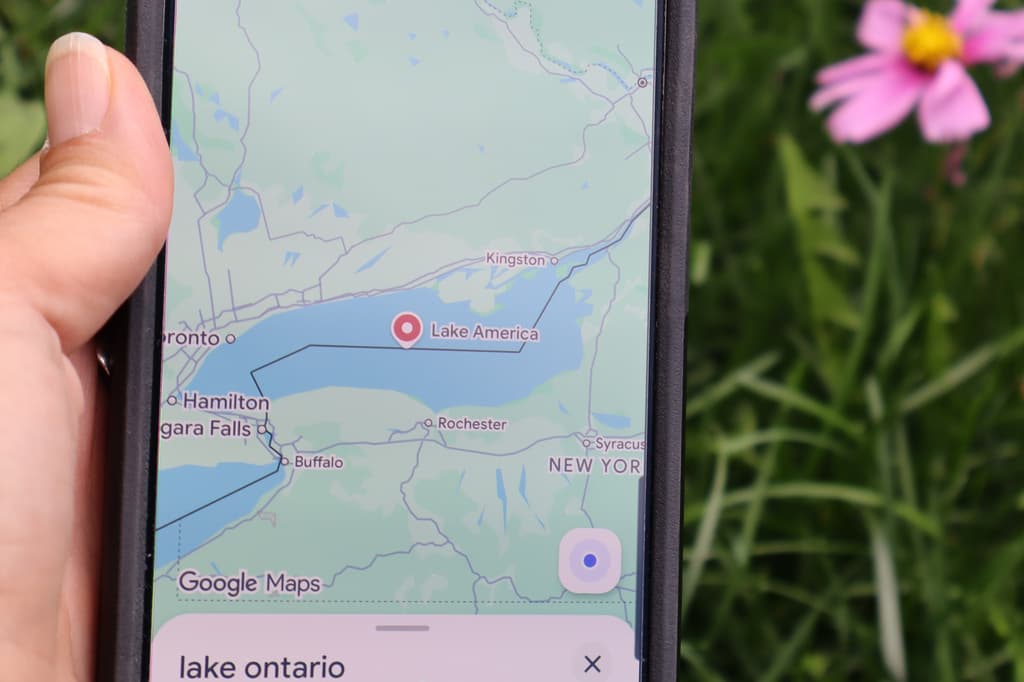 Google Maps mostrará "lago América" en EEUU, en lugar de lago Ontario