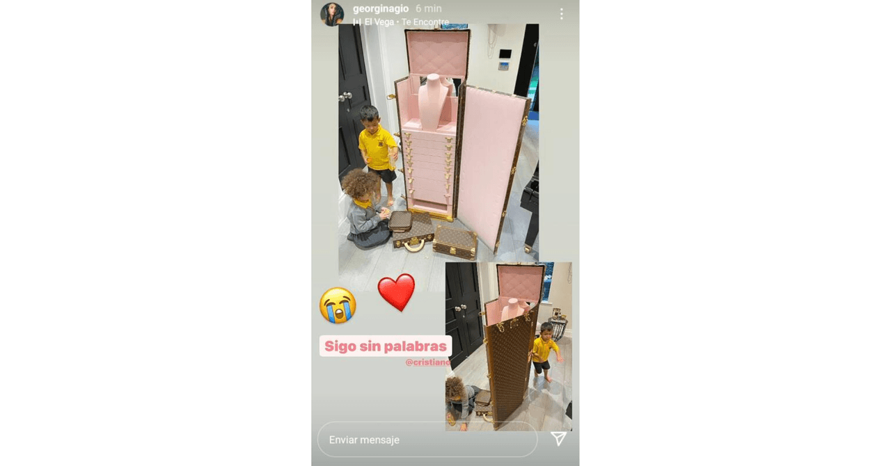 Ronaldo le regaló un costoso joyero a Georgina