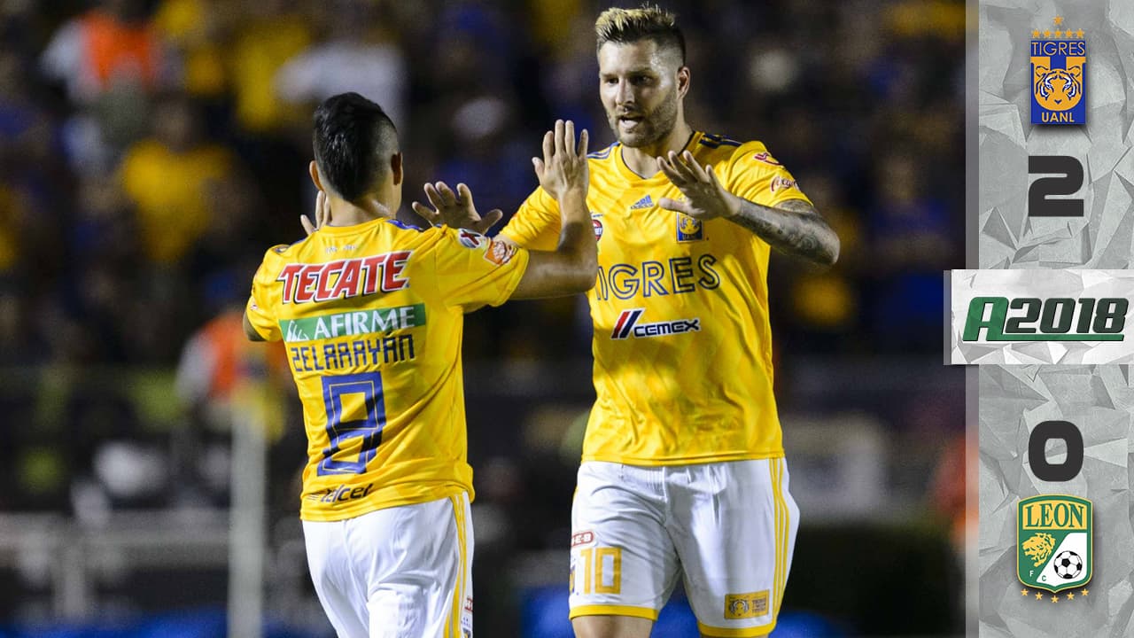 Tigres vence con autoridad a León en duelo de fieras