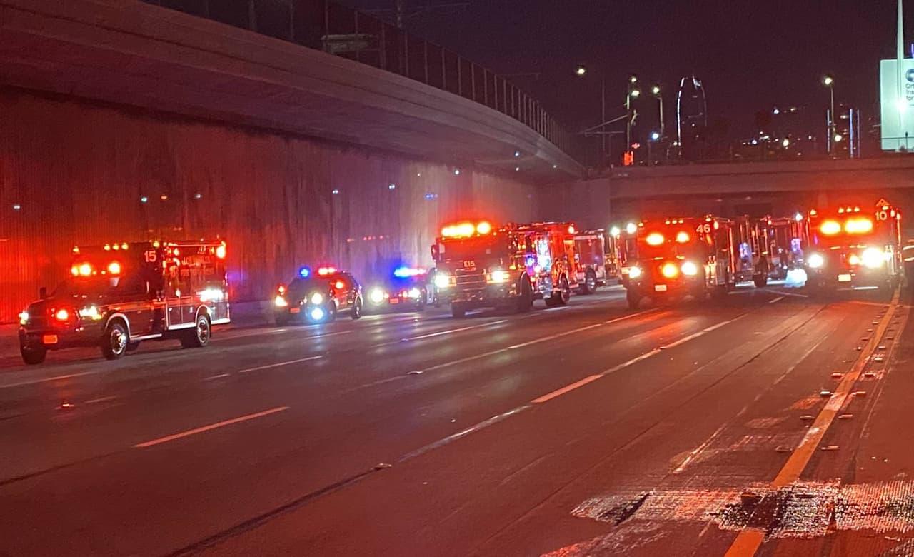 Siete personas heridas tras accidente vehicular en la autopista 110 en Pico Unión