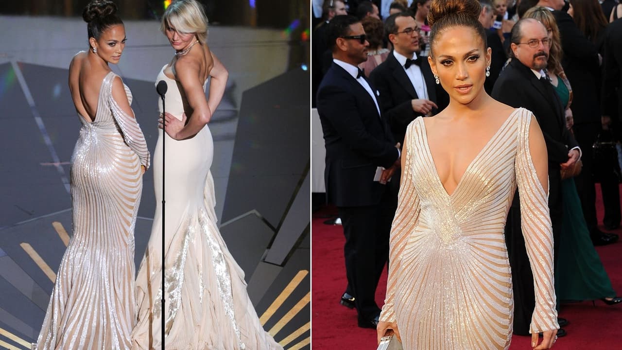 Jennifer Lopez y Cameron Díaz en los Oscar de 2012