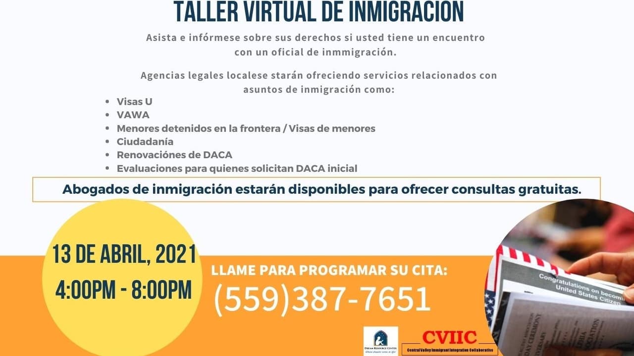 Taller virtual de inmigración