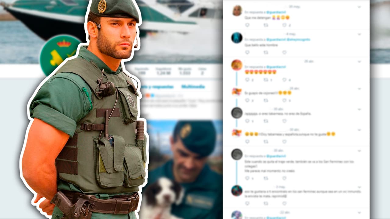 De guardia civil a modelo: la vida le cambió a Jorge Pérez Díez con un tuit