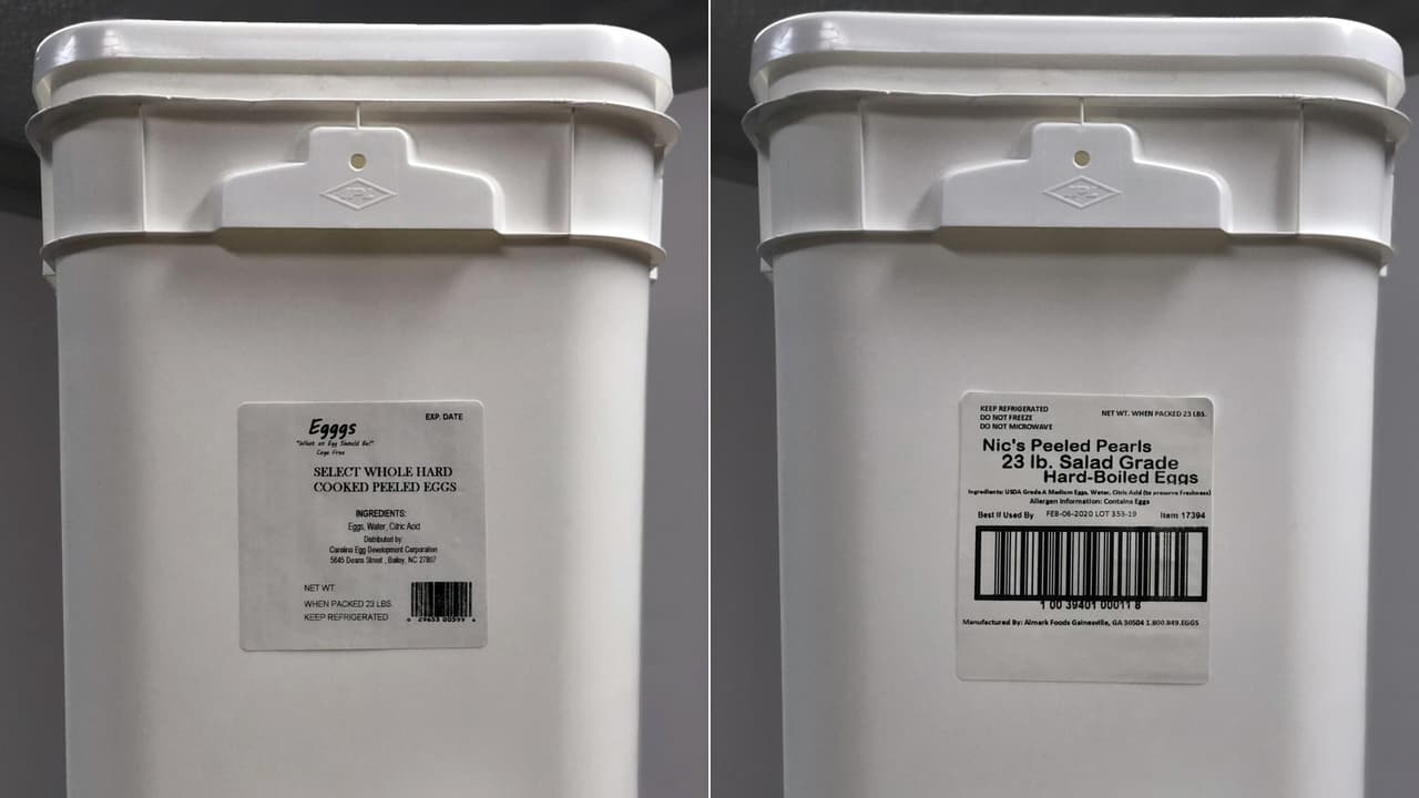 Almark Foods retira del mercado productos de huevo cocido en cubos debido a la posible contaminación de Listeria Monocytogenes.