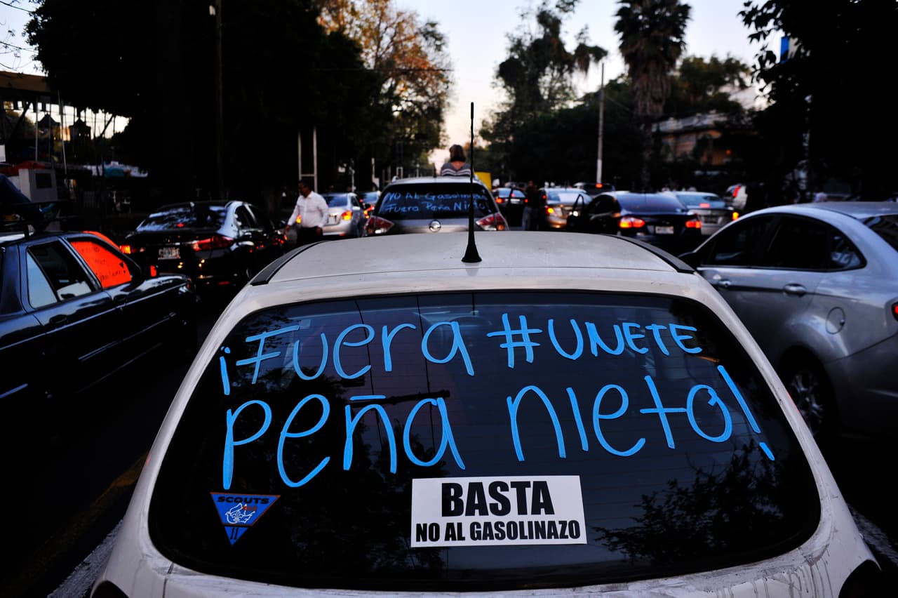 En algunas protestas se exigió la renuncia del presidente Peña Nieto.