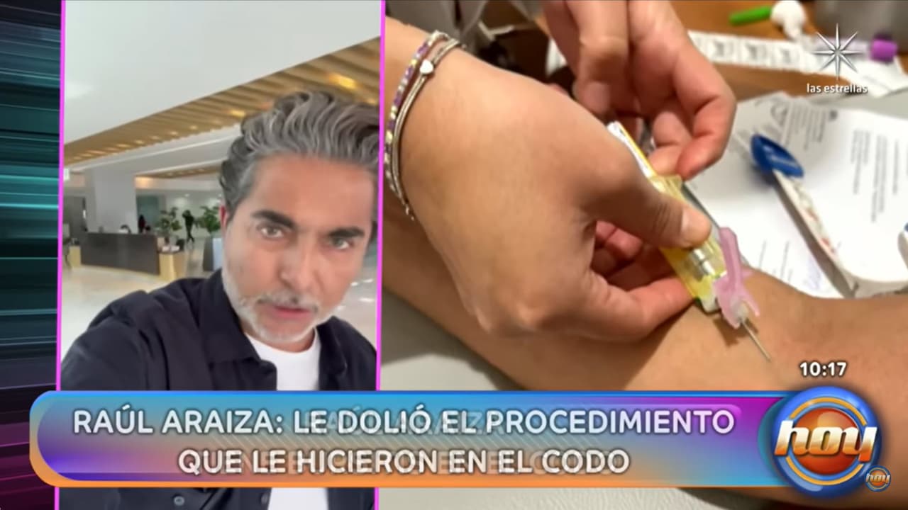 Raúl Araiza fue a parar al hospital ante los fuertes dolores que presentó.
