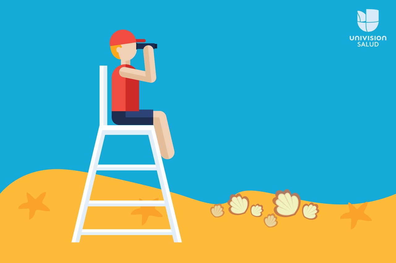 Si vas a la playa o piscina, nada solo en áreas designadas y supervisadas por salvavidas.