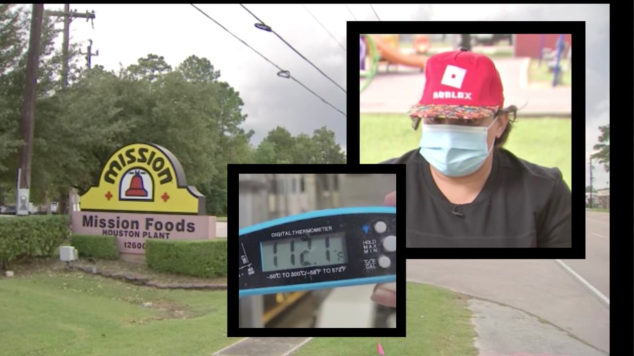 Con hasta 112 grados se quejan de que tienen a trabajadores en la fábrica de tortillas Mission Foods en Houston