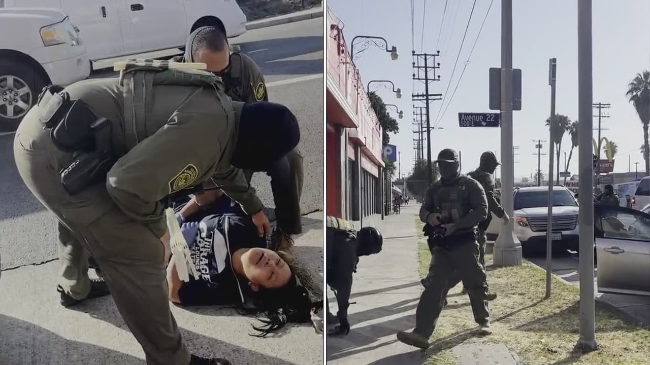 Mujer se desmaya al ser arrestada por ICE en LA y es llevada sin atención médica