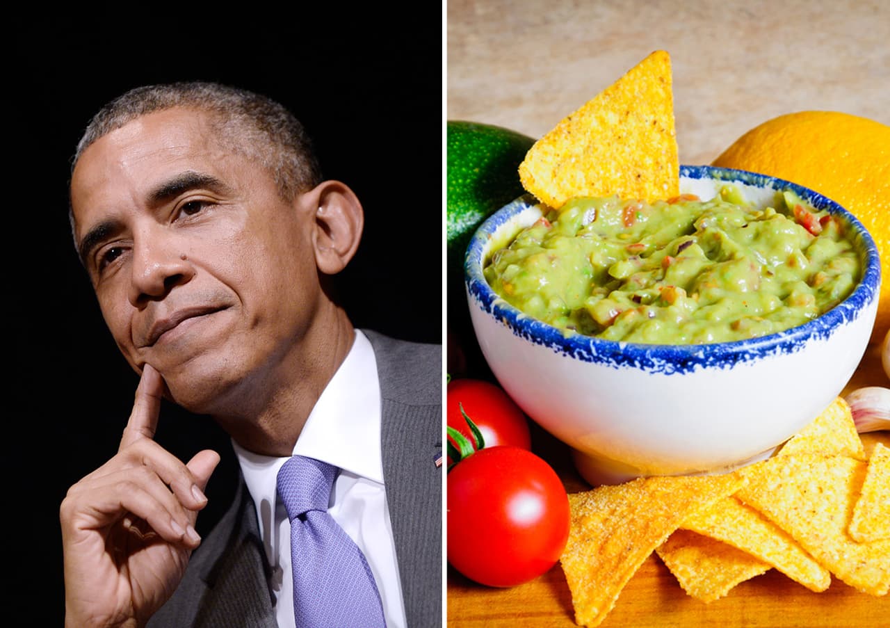 Obama defiende al guacamole