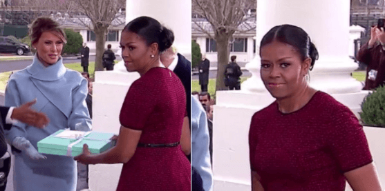 Sin embargo, lejos de los vaticinios que se hacían en las redes sociales de este como un gesto de desagravio y reticencia contra Melania Trump,
<a href="http://www.today.com/parents/michelle-obama-reveals-how-daughters-malia-sasha-spent-final-white-t110991"><b>Michelle Obama ha dicho</b></a> que todo su problema y su raro accionar se debió a una pulsión básica:
<b> evitar que le salieran las lágrimas. </b>Qué habría pensado el mundo si Michelle Obama fuera capturada por las cámaras llorando. ¿Lloraba por el nuevo presidente que entraba a la Casa Blanca? "Mientras las puertas del frente de la casa se abrían, atrás estaban saliendo nuestras hijas entre lágrimas despidiéndose de su vida en la Casa Blanca", explicó.