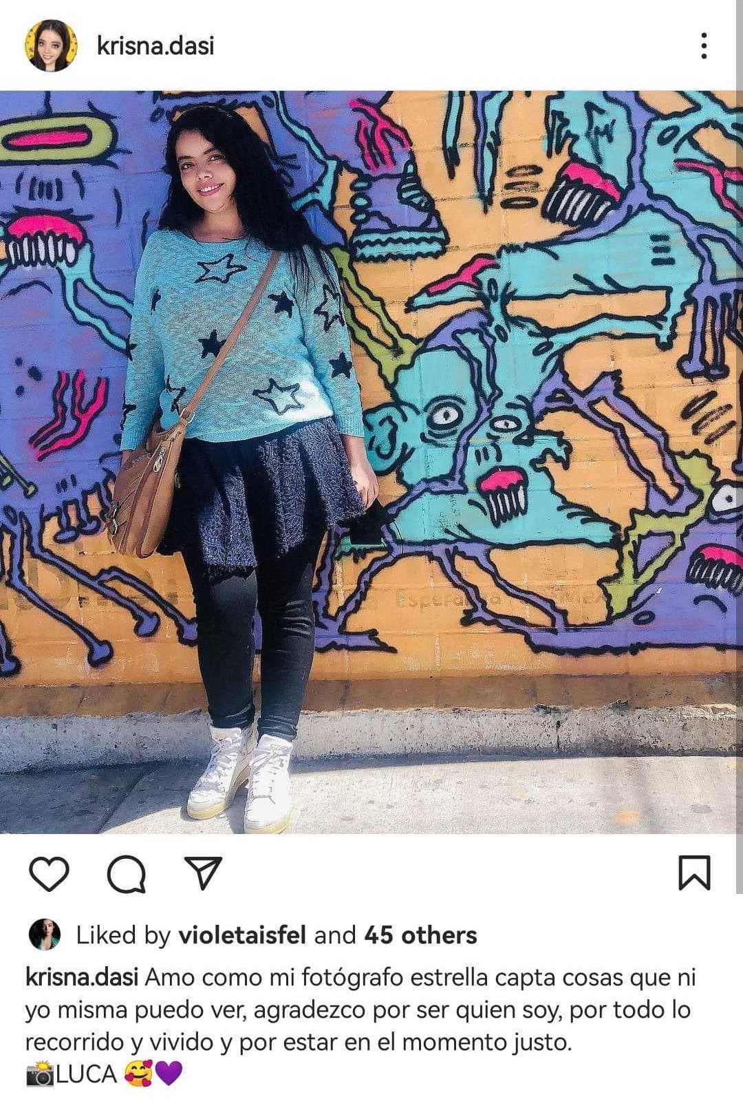 Krisna, hermana de Violeta Isfel