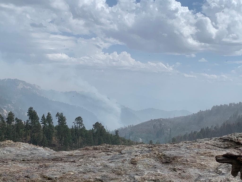 El último informe por parte de las autoridades indica que los bomberos solo han contenido en un 45% el incendio.
<br>
