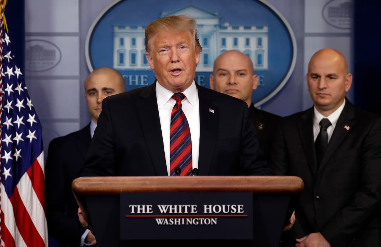 President Donald Trump speaks in the press briefing room at the White House, Thursday, Jan. 3, 2019, in Washington. (AP Photo/Evan Vucci)