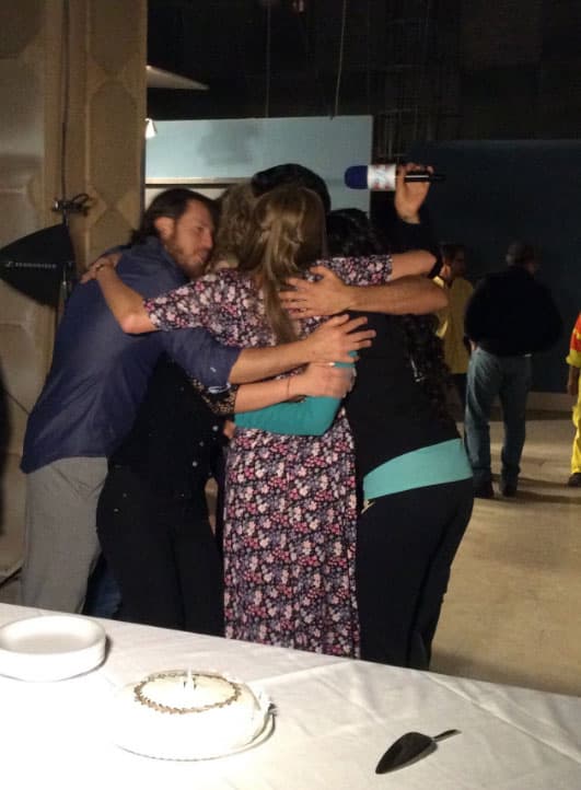 El villano del melodrama estuvo muy apapachado por el elenco y el equipo de producción.