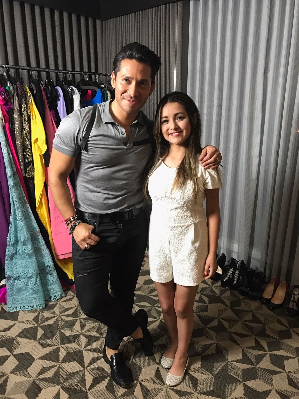 Rubí Ibarra durante su prueba de vestuario.