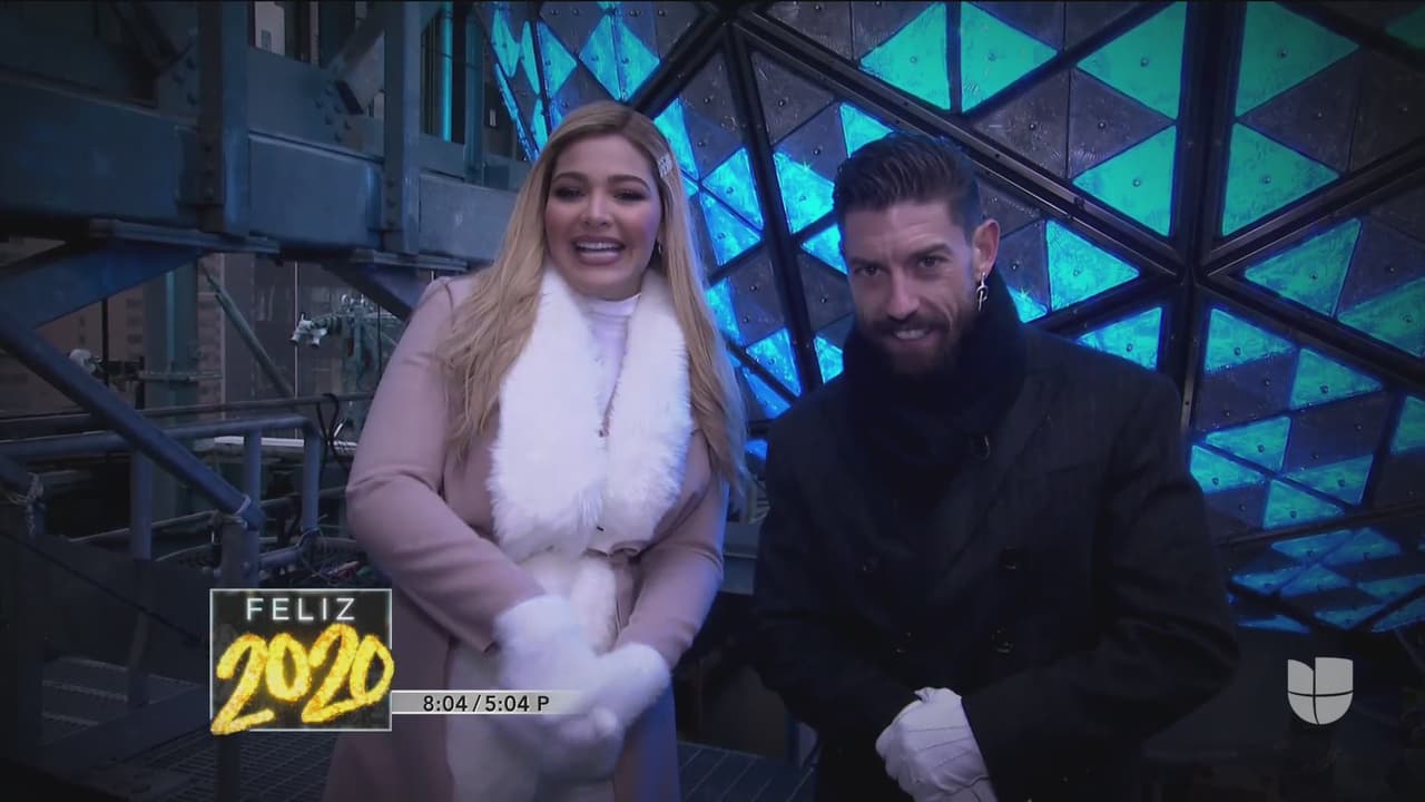 Migbelis Castellanos y el español Adrián Lastra, también fueron parte del elenco de conductores durante el Feliz 2020.