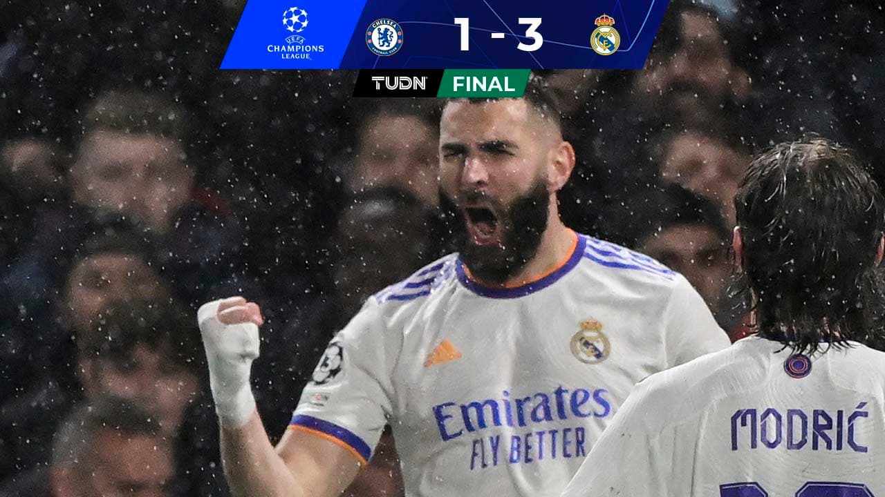 ¿Gato? ¡Es un león! Benzema hace triplete y encamina al Madrid a Semis