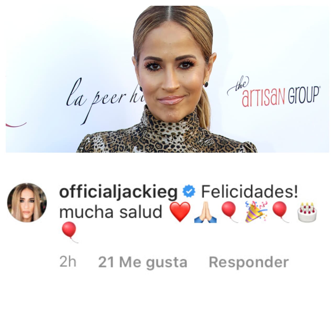 <b><a href="https://www.univision.com/famosos/el-break-de-las-7/lunay-le-muestra-a-jackie-guerrido-su-coleccion-de-tenis-en-el-break-de-las-7-video" target="_blank">Jackie Guerrido</a></b> le dejó una calurosa felicitación a Don José.
<br>