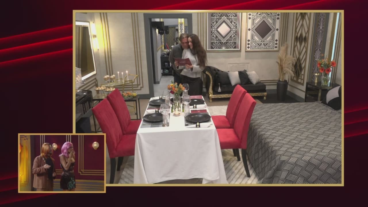 René y Rubí disfrutan de una cena en la Suite Diamante en ¿Apostarías por mí?