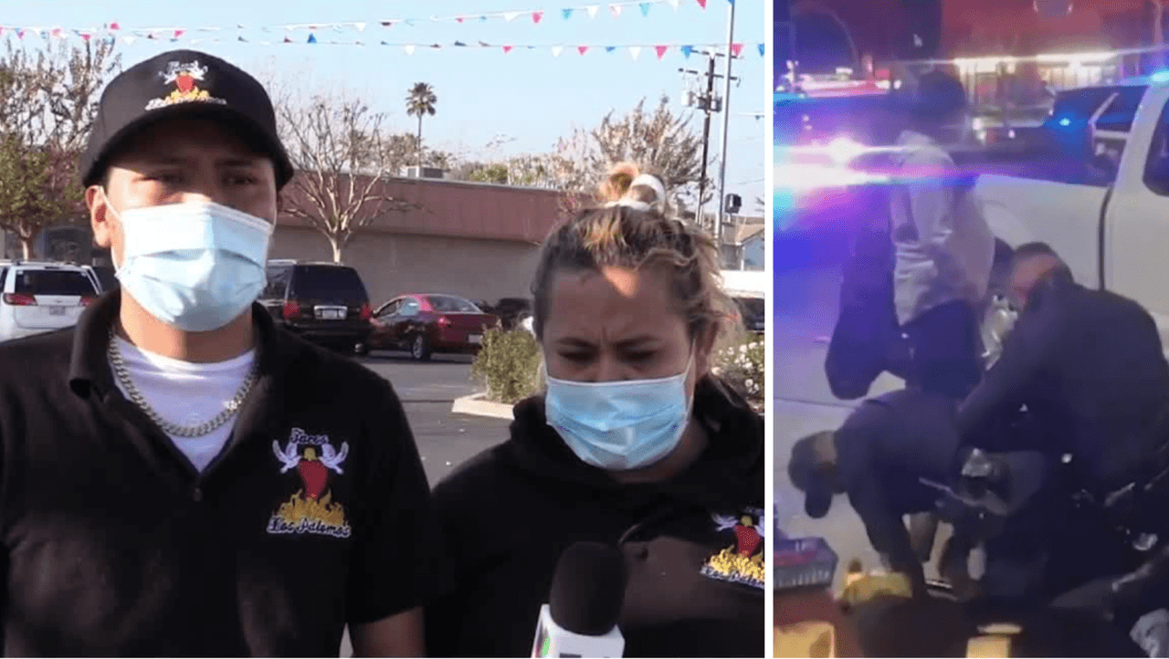 Cuatro policías versus un taquero: Violento arresto en El Monte desata la polémica