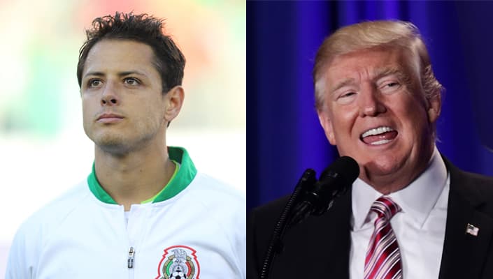 El mensaje de 'Chicharito' contra el muro de Donald Trump