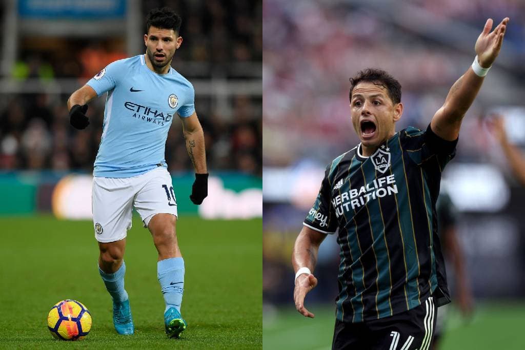 'Kun' Agüero trolea a Chicharito por sufrir paternidad goleadora