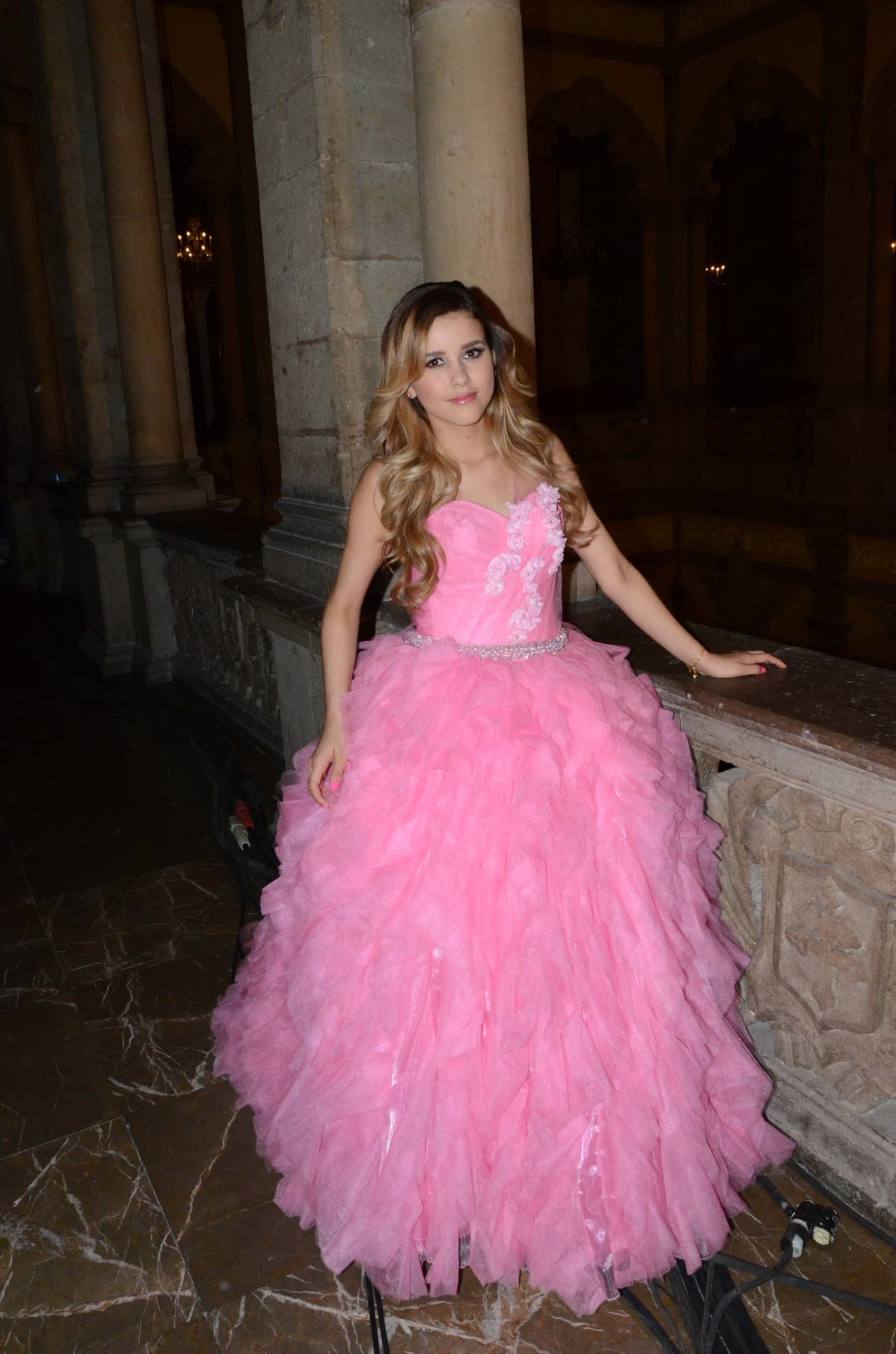 A su debut en las telenovelas le siguió otro tierno protagónico en 2012 en
<b>'Mis XV'</b>, un remake de la telenovela
<b>'Quinceañera'</b>, la cual lanzó a la fama a Adela Noriega y a Thalía en 1987.