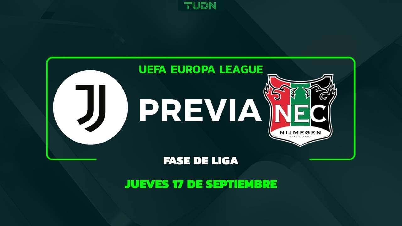 A qué hora y dónde ver el partido Juventus vs. N.E.C. de la Jornada 1 en la UEFA Europa League
