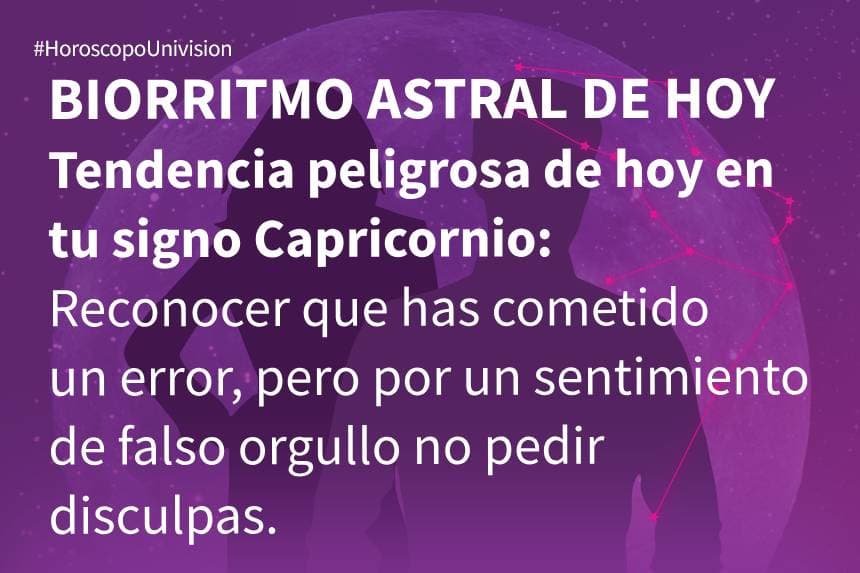 Capricornio 14 de septiembre de 2019