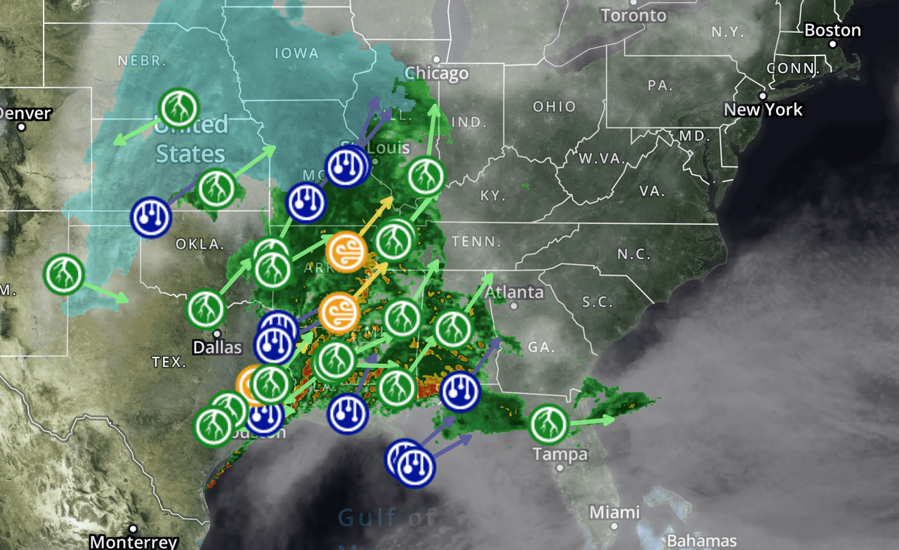 Tiempo severo, viento y lluvia: estas son las zonas de Georgia que serán las más afectadas