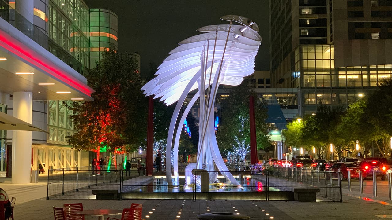 Discovery Green celebra la temporada durante todo diciembre con Screen on the Green de Bank of America.