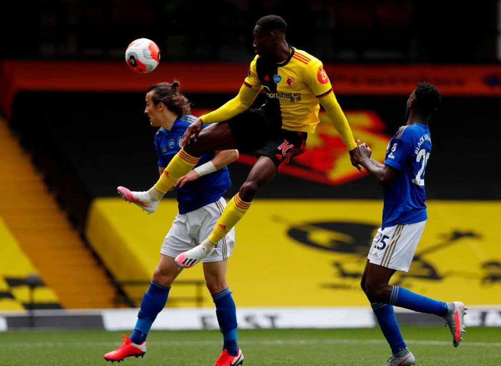 Watford 1-1 Leicester City | Tuvieron que pasar 90 minutos para que Chilwell (90’) anotara el primer gol del partido. De forma sorpresiva, el empate llegó al 90+3’ por conducto de Dawson.