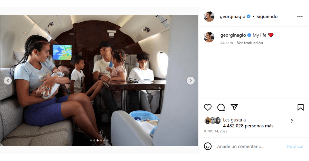 Bella Esmeralda tomó un vuelo privado a sus 2 meses de nacida