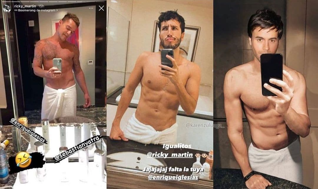 Sebastián Yatra se unió a Ricky Martin y Enrique Iglesias para irse de gira, y aprovechó la ocasión para promocionarlo de una forma muy particular.