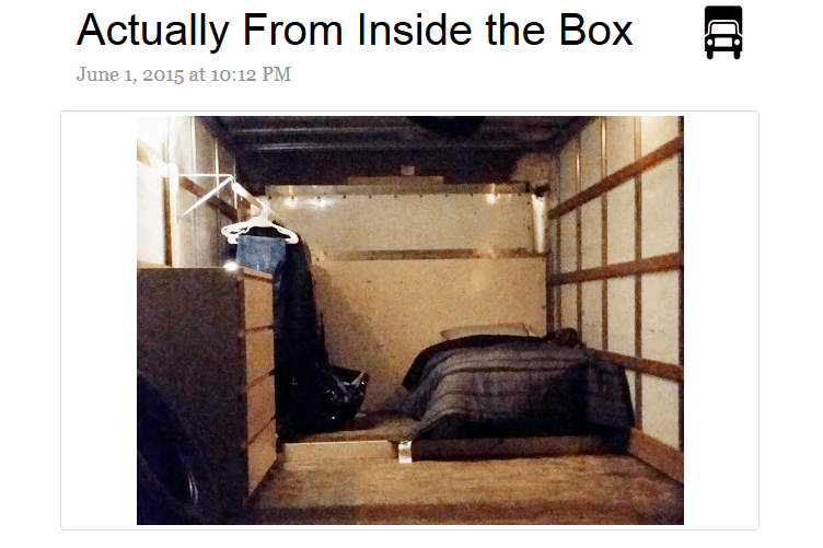 Un camión, su alternativa a altas rentas