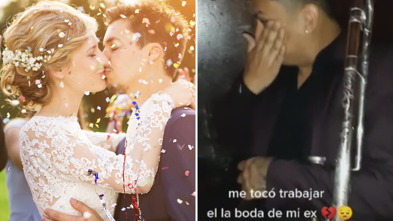 Tuvo que trabajar en la boda de su ex y su conmovedora reacción se hizo viral